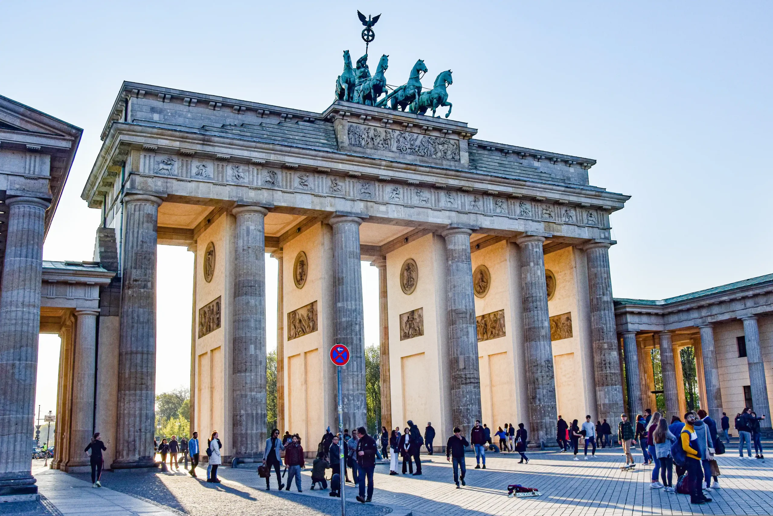 Famous Brandenburg Gate Berlin Germany tourist destination and visa consultancy support
