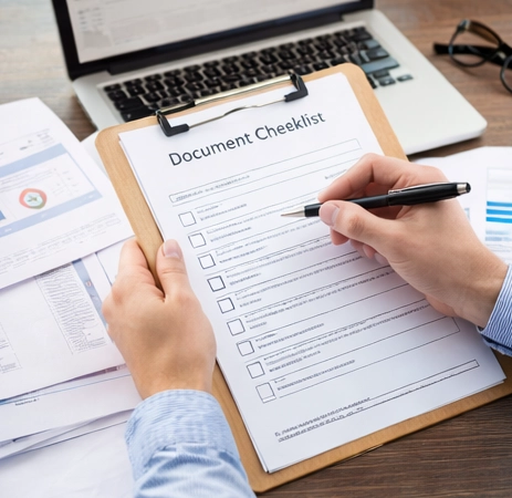 Visa document checklist review for application process